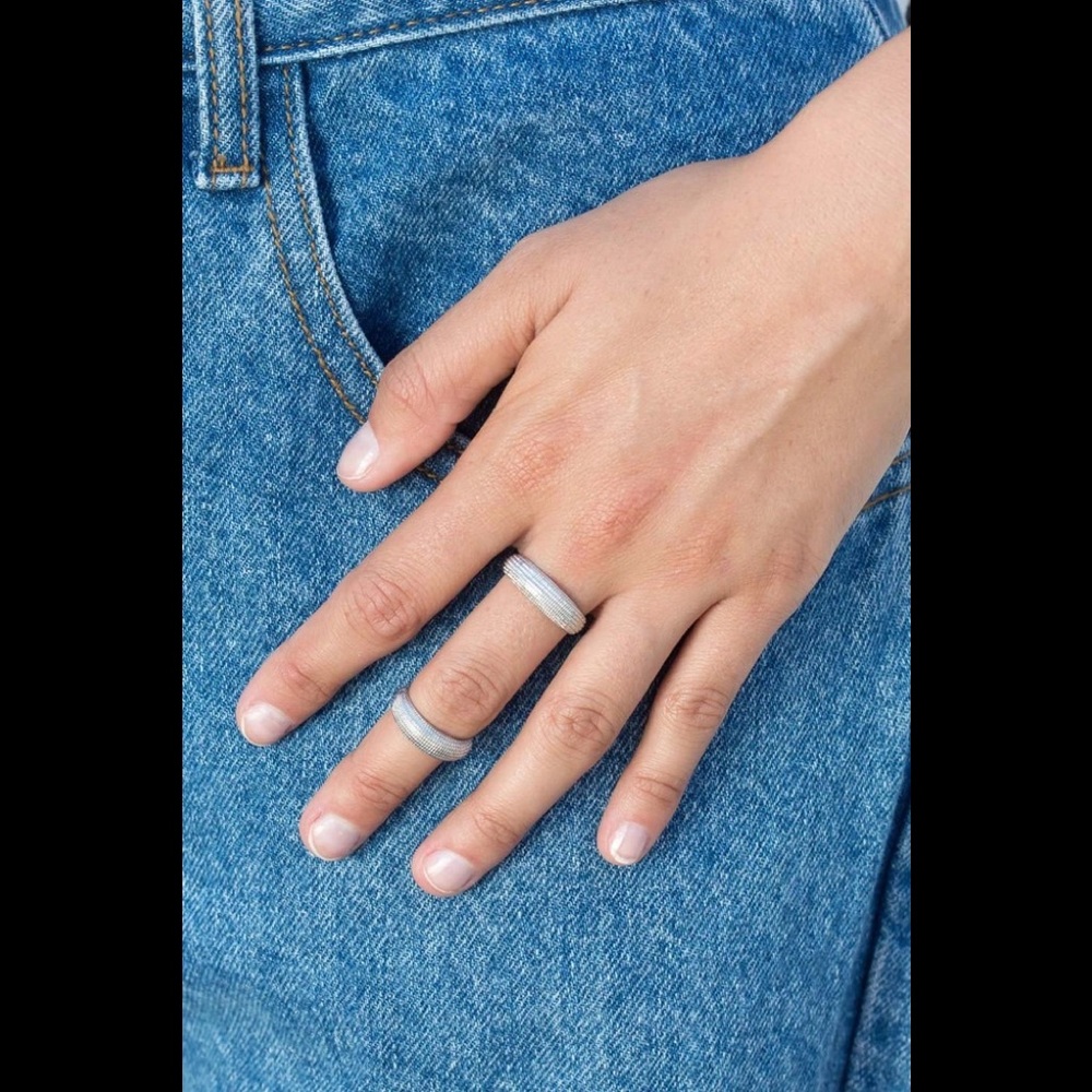 Brandy Melville silver double rings
